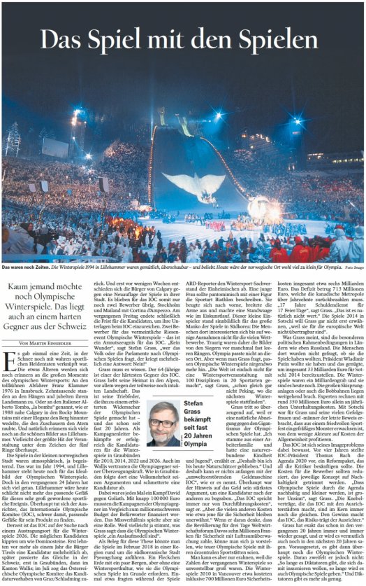 Artikel im TAGESSPIEGEL am 13.01.2019: Vergrössern...